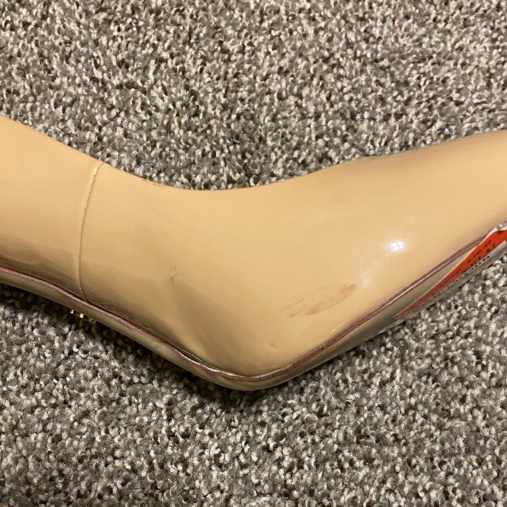 Sam Edelman Nude Patent Pointed-Toe Stiletto Pumps - Picture 8 of 10